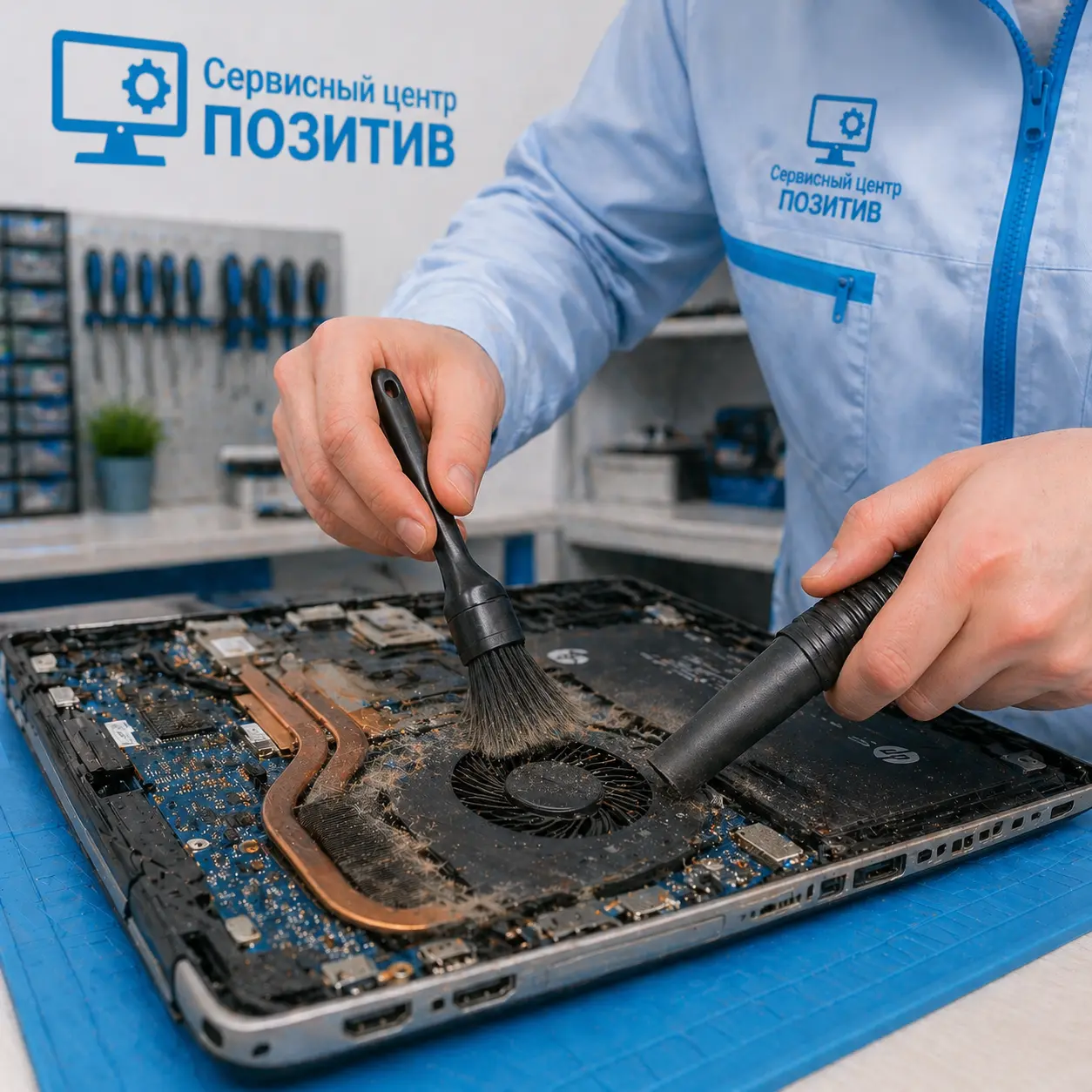 чистка ноутбука HP в Дубне