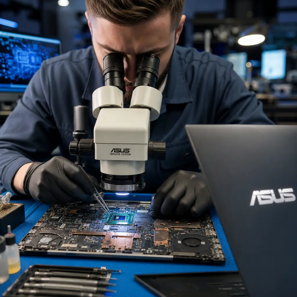 Замена видеокарты ноутбука Asus в Дубне