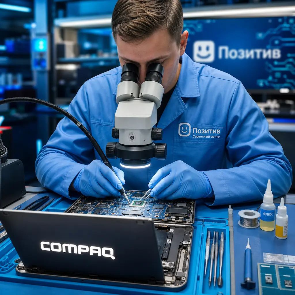 Замена видеокарты ноутбука Compaq в Дубне
