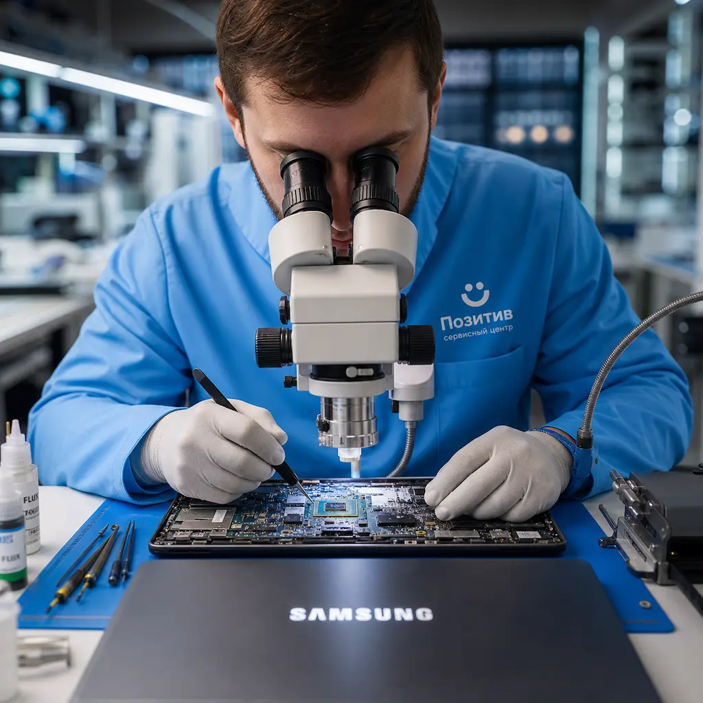 Замена видеокарты ноутбука Samsung в Дубне