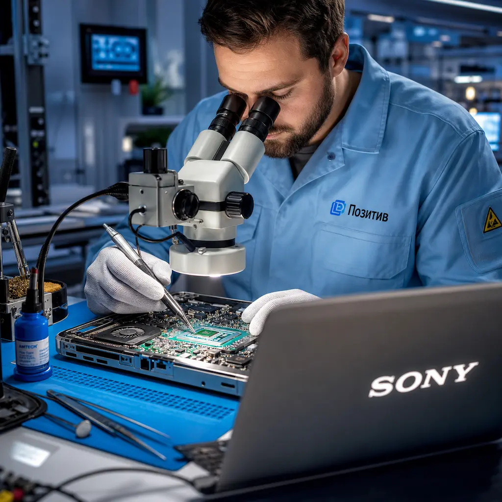 Замена видеокарты ноутбука Sony в Дубне