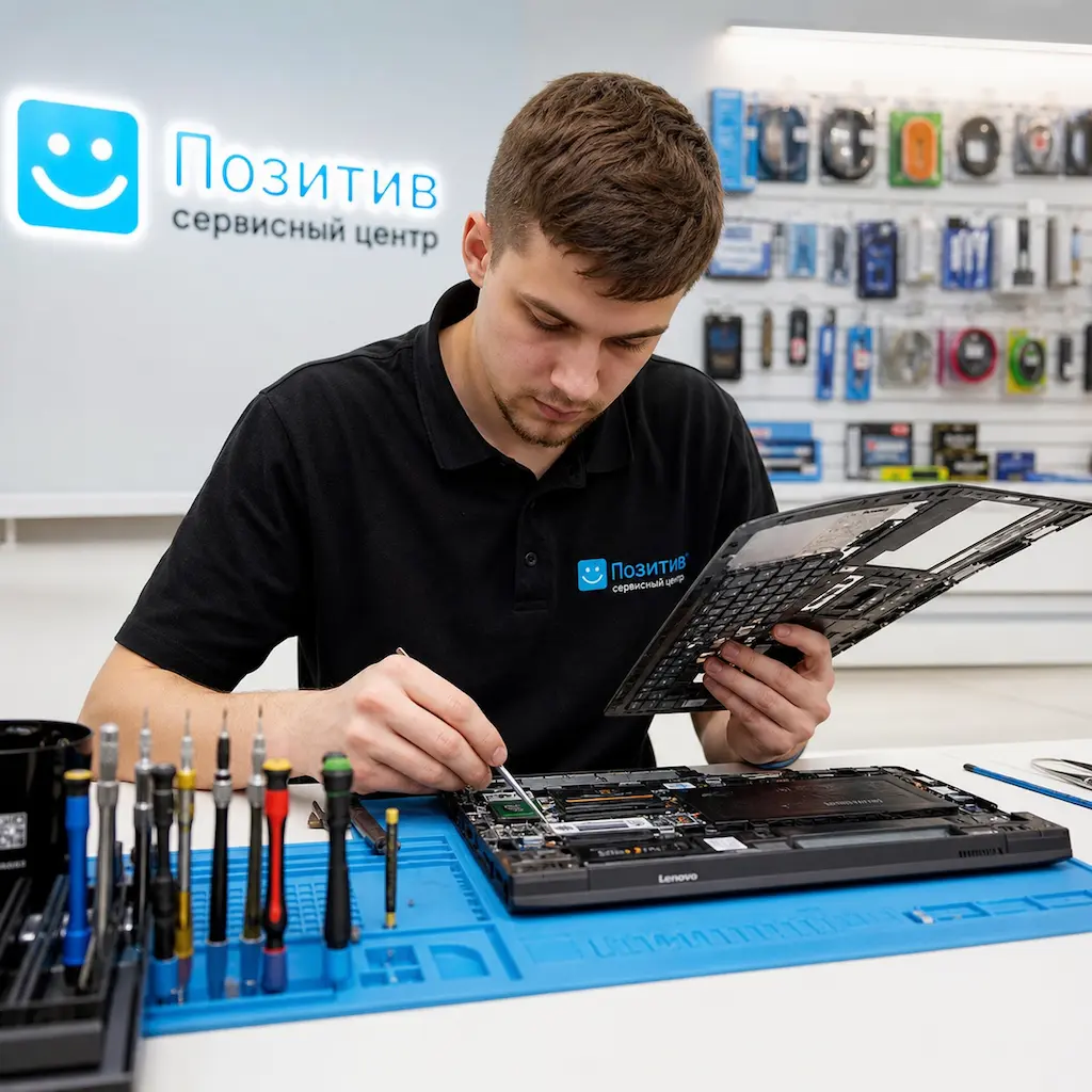 заменить клавиатуру на ноутбуке Lenovo в Дубне