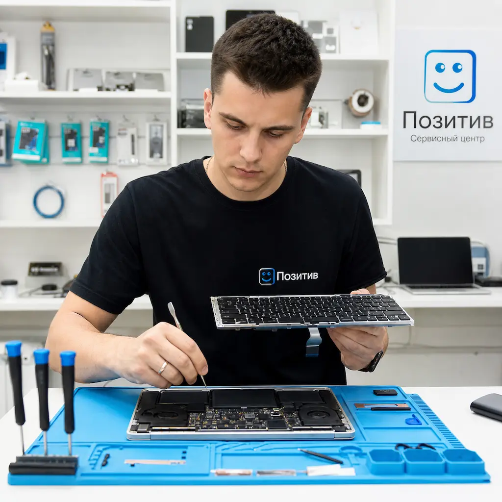 заменить клавиатуру на Apple Macbook в Дубне