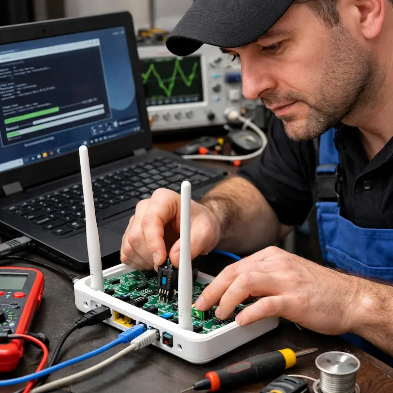 Перепрошивка WiFi роутера в Дубне