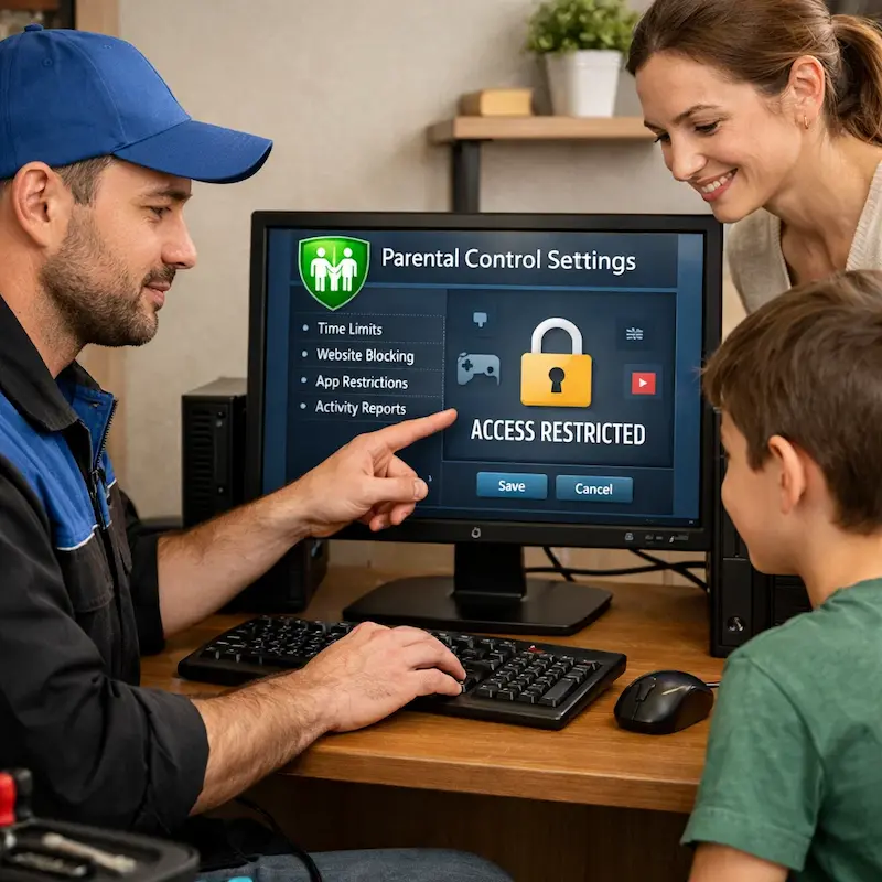 Родительский контроль на компьютере и ноутбуке в Дубне