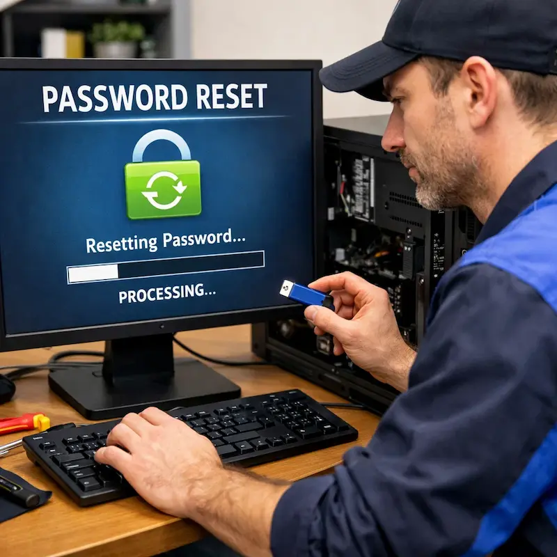 Удаление пароля на компьютере в Дубне