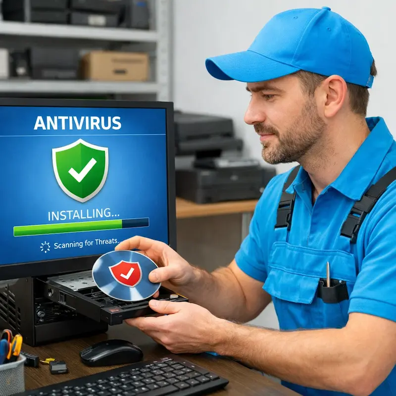 Установка антивируса в Дубне на дому