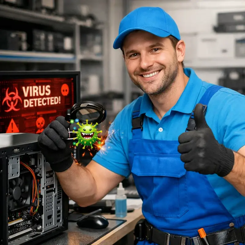 Удаление вирусов с компьютера в Дубне