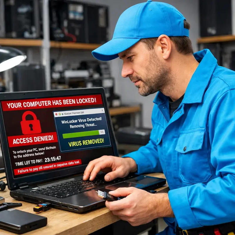 Поможем разблокировать компьютер и ноутбук в Дубне